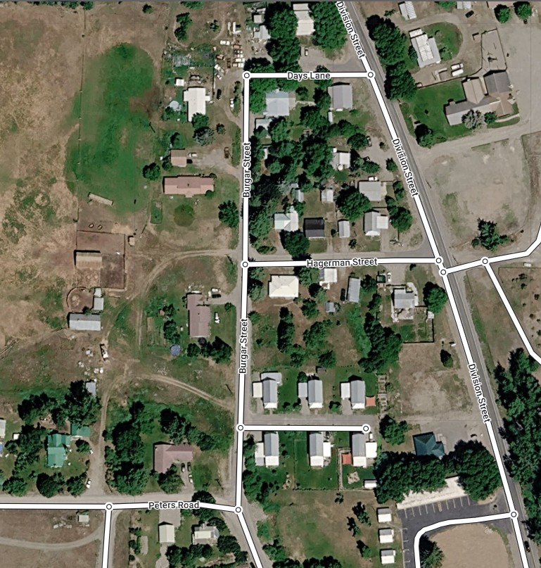 Map to 3 Peters Road and the Doran family's ranch house
